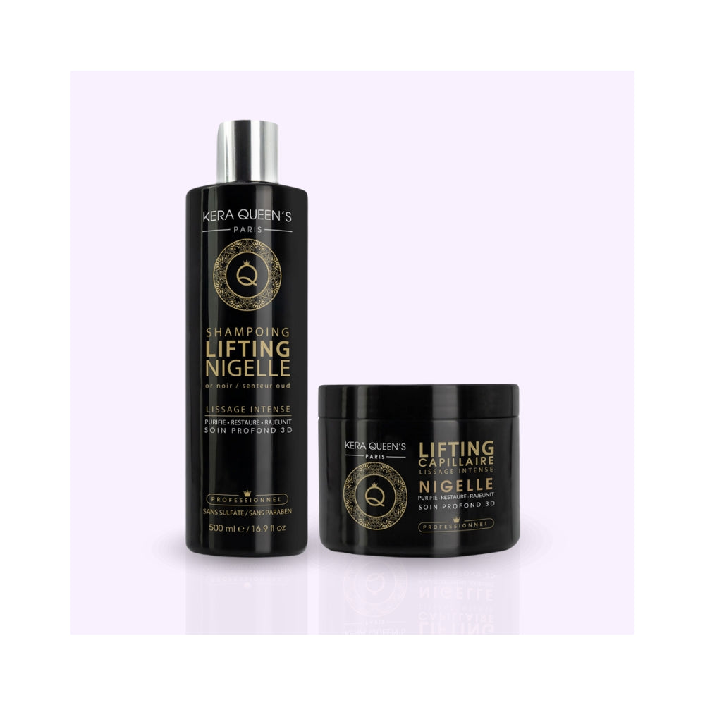 KERA QUEEN'S - Kératine x Nigelle - Duo Shampoing & Soin Lifting