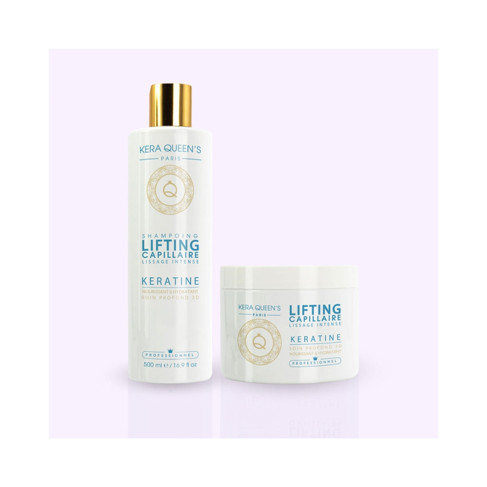 KERA QUEEN'S | Kératine Intense | Shampoing & Soin Lifting