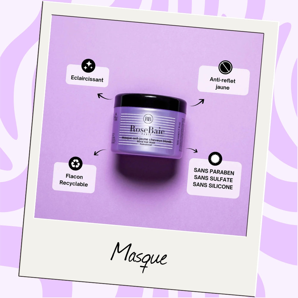 RoseBaie | Spécial Blonde & Blancs Duo | Shampoing & masque