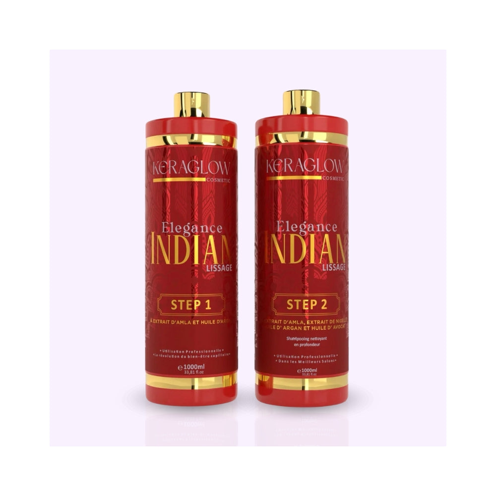 KERAGLOW | Indian Elegance | Kit lissage indien - 2x1L
