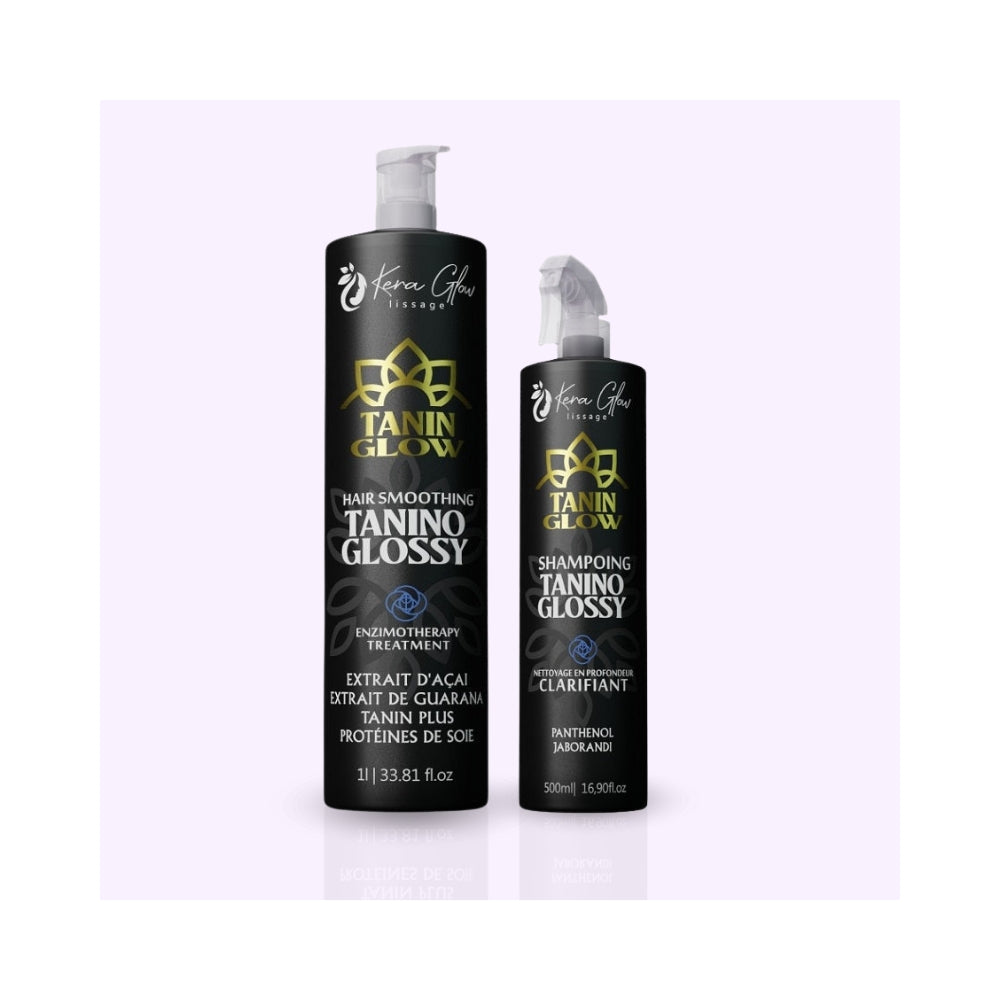 KERAGLOW | Tanin Glow | Lissage protéine de soie + Spray lissant