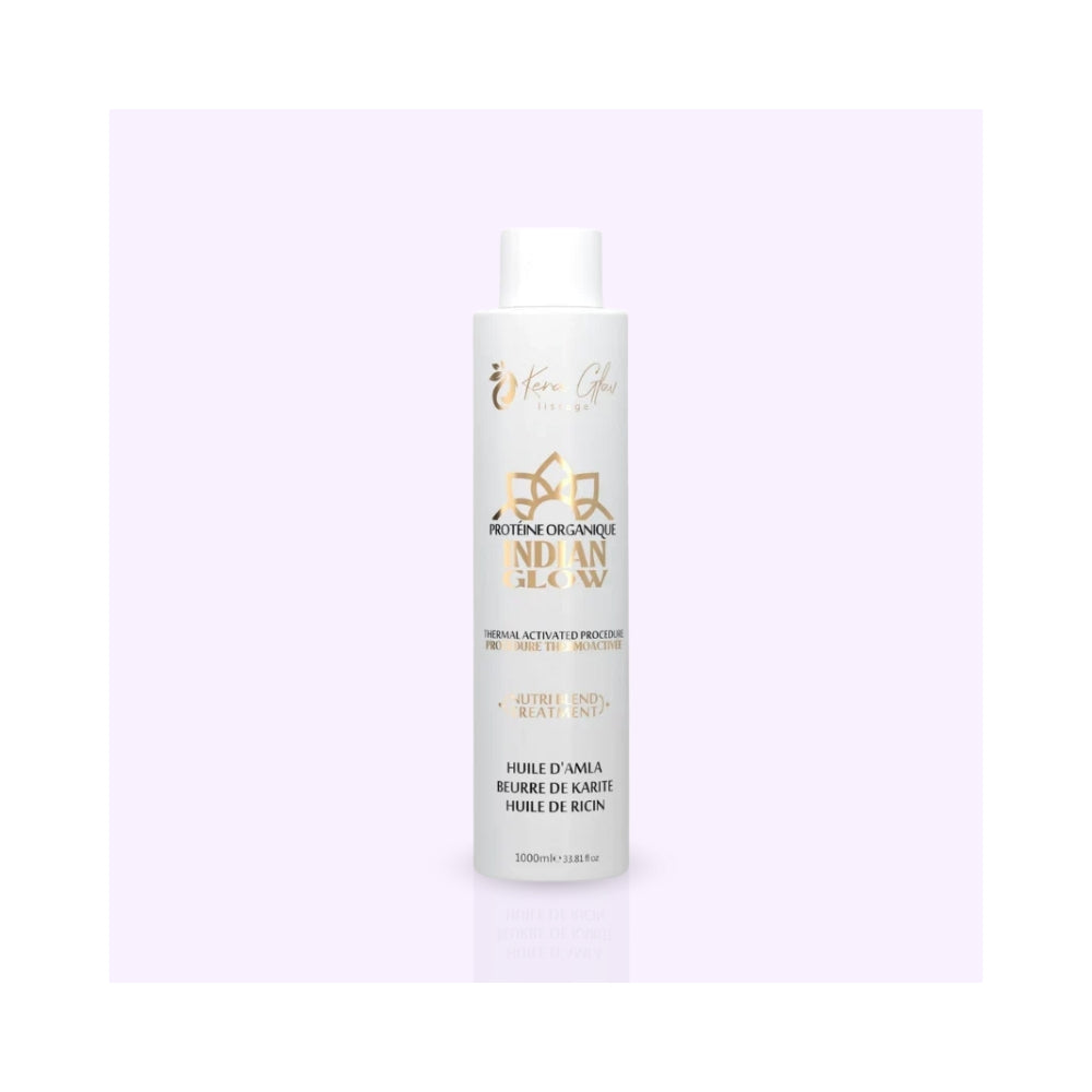 KERAGLOW | White Indian Glow | Lissage indien - 1L + 500ml de shampoing