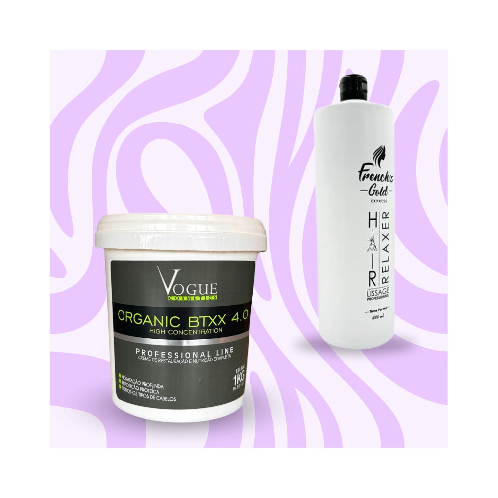 Mix&Liss | French Lizz Hair Relaxer & Vogue Organic BTXX 4.0 | Lissage brésilien + Botox