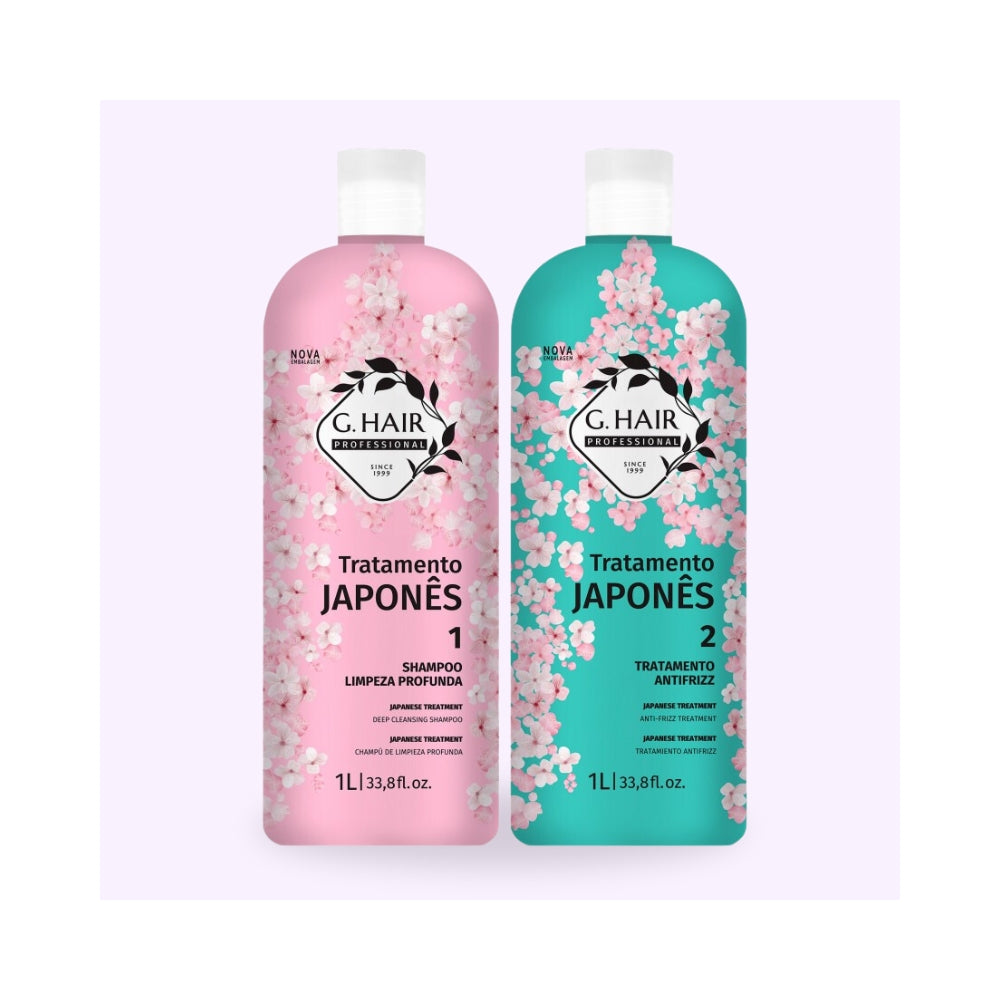 G-Hair | Tratamento Japonês | Kit lissage japonais - 2x1L