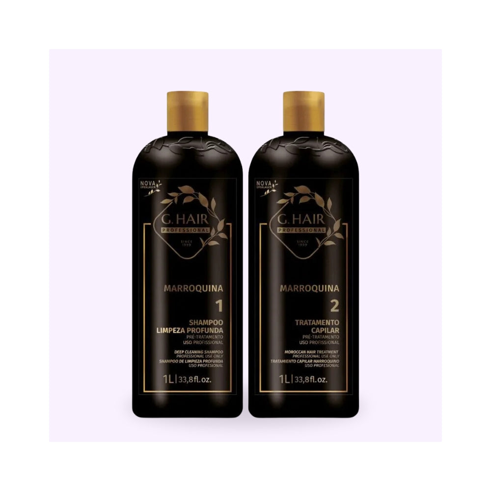 G-Hair | MARROQUINA | Kit de Lissage Brésilien - 2x1L