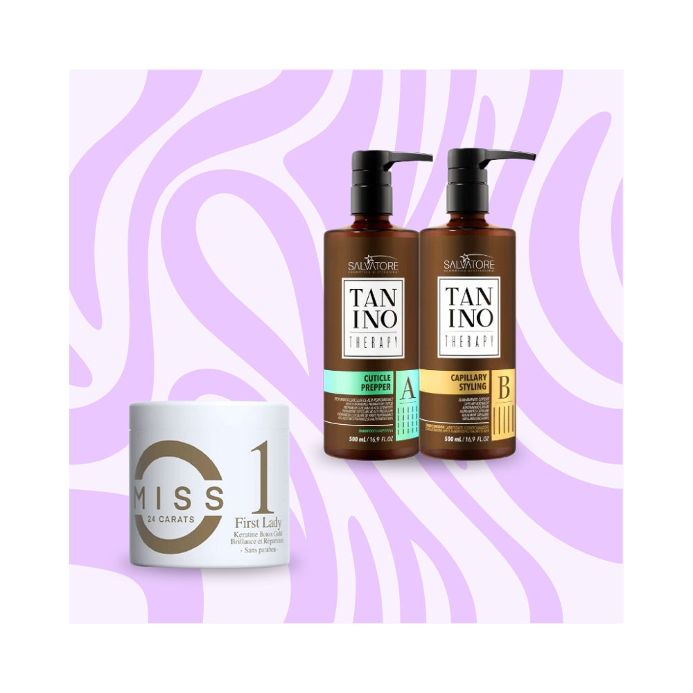 Mix&Liss | Salvatore Tanino Therapy & Miss 24 Carat First Lady | Lissage au Tanin + Botox