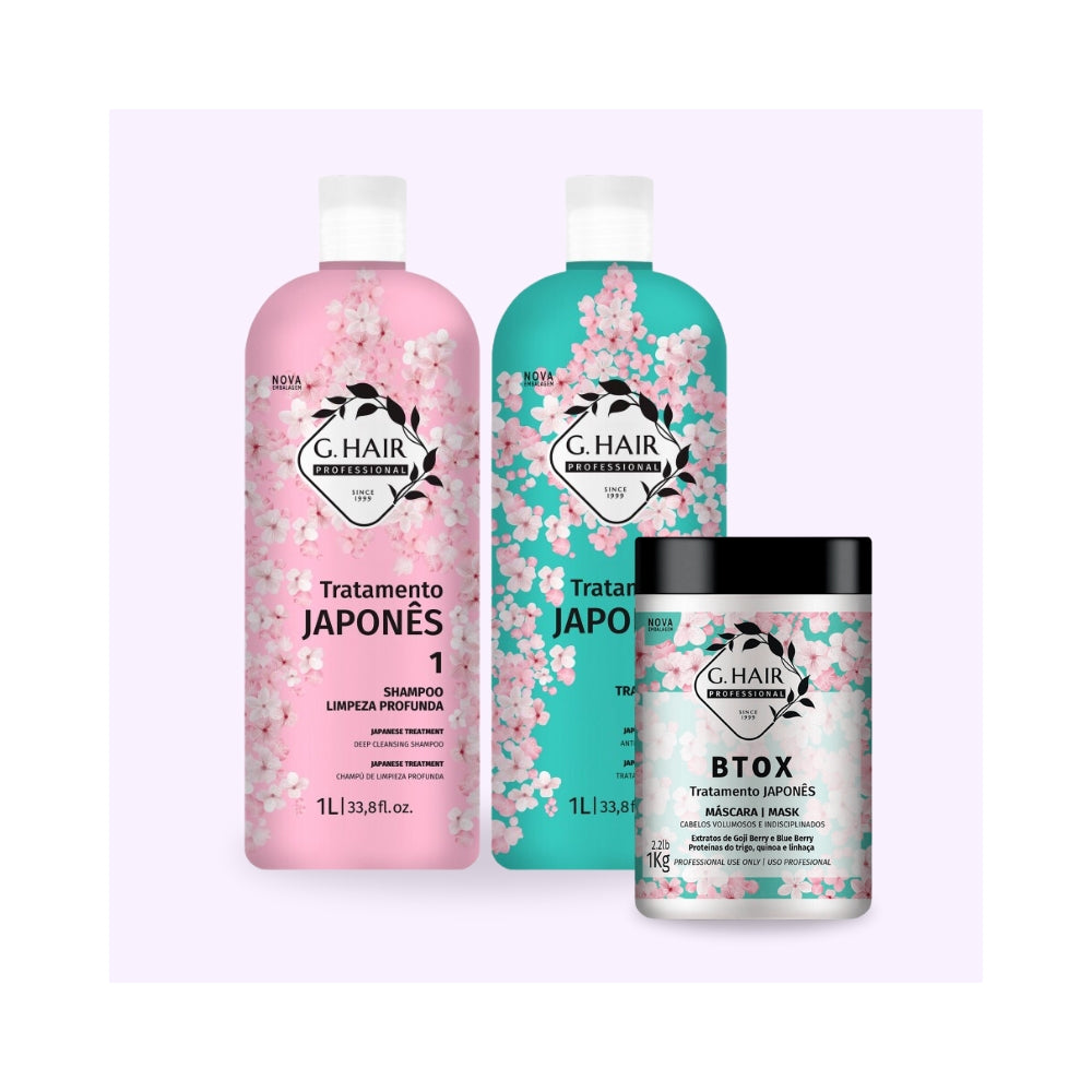 G-Hair | Tratamento Japonês | Kit Lissage Brésilien & Botox