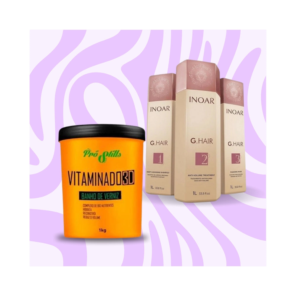Mix&Liss | Inoar G.Hair & Vitaminado 3D | Lissage Brésilien + Botox
