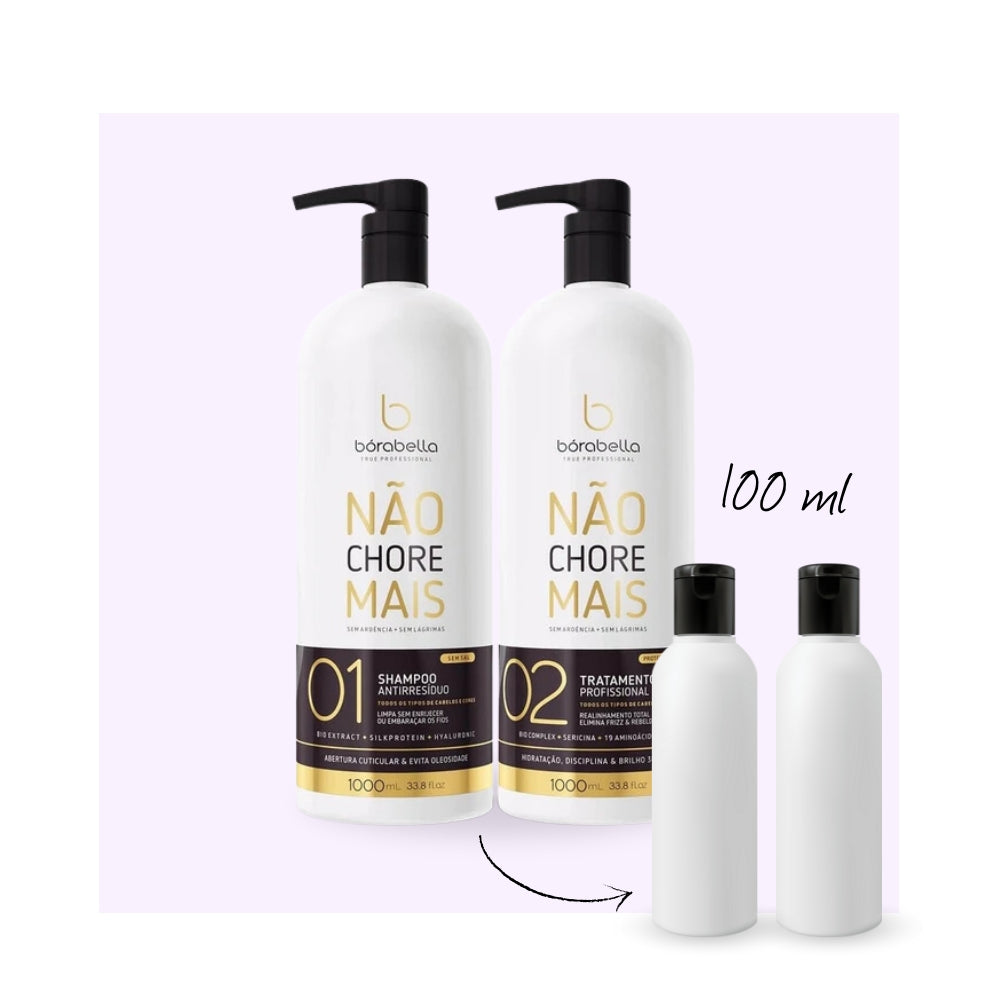 MINI KIT : Bōrabella - Nao Chore Mais - Lissage Brésilien - 2x100ml