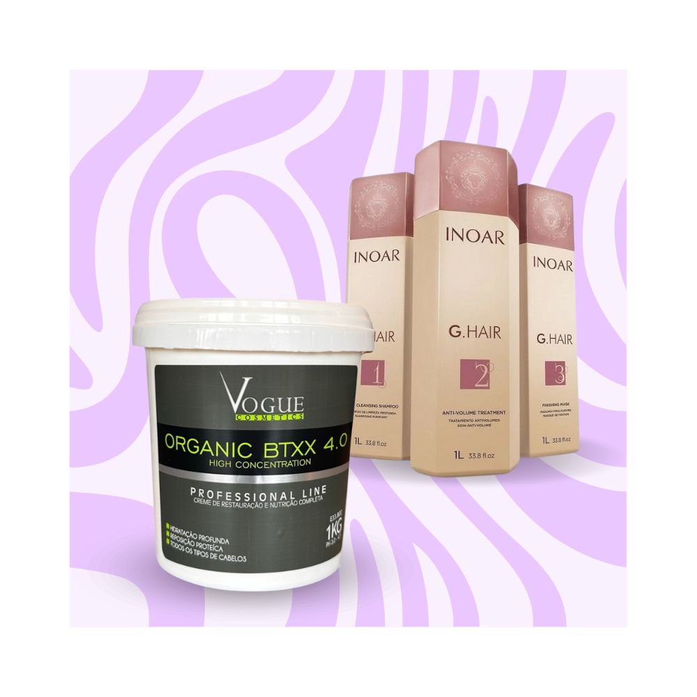 Mix&Liss | Inoar G.Hair & Vogue Organic BTXX 4.0 | Lissage Brésilien+ Botox