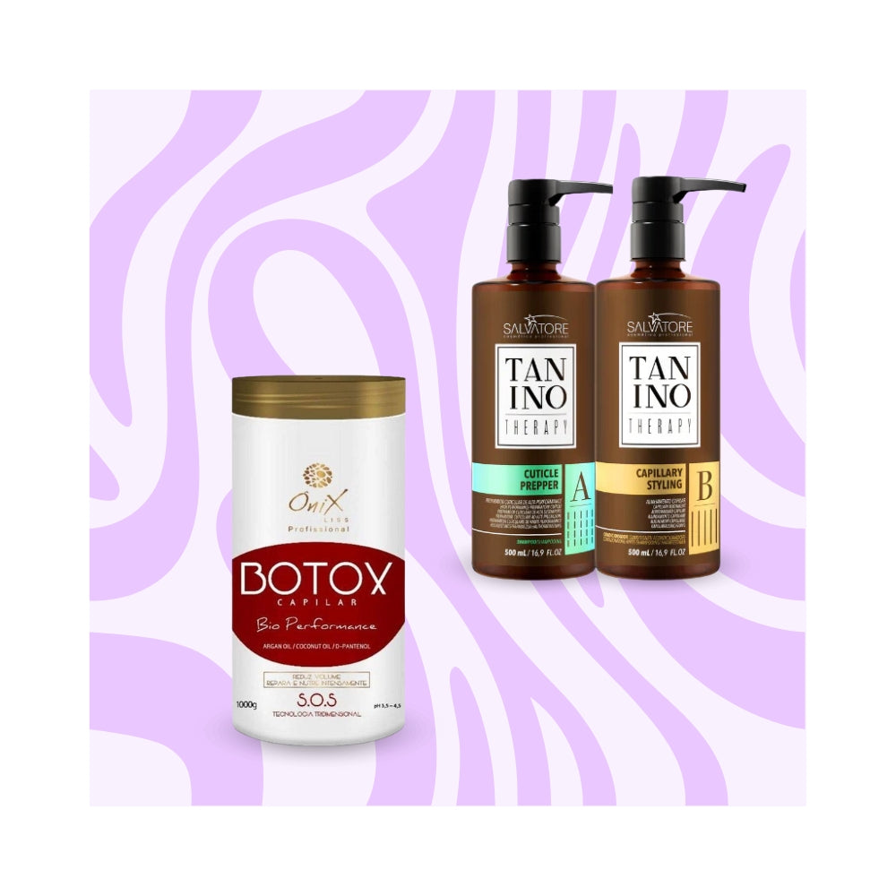 Mix&Liss | Salvatore Tanino Therapy & Ônix Liss Bio Performance | Lissage au tanin + Botox