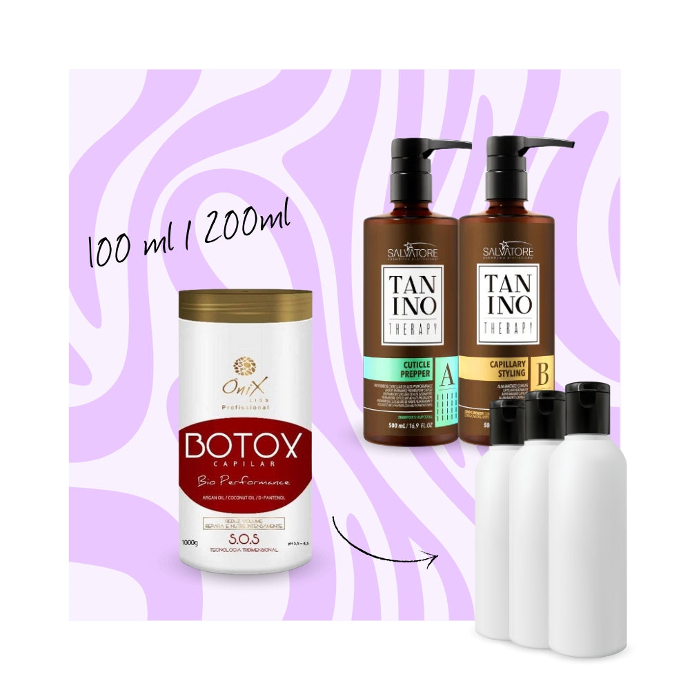 MINI KIT : Salvatore Tanino Therapy & Ônix Liss Bio Performance | Lissage au tanin + Botox
