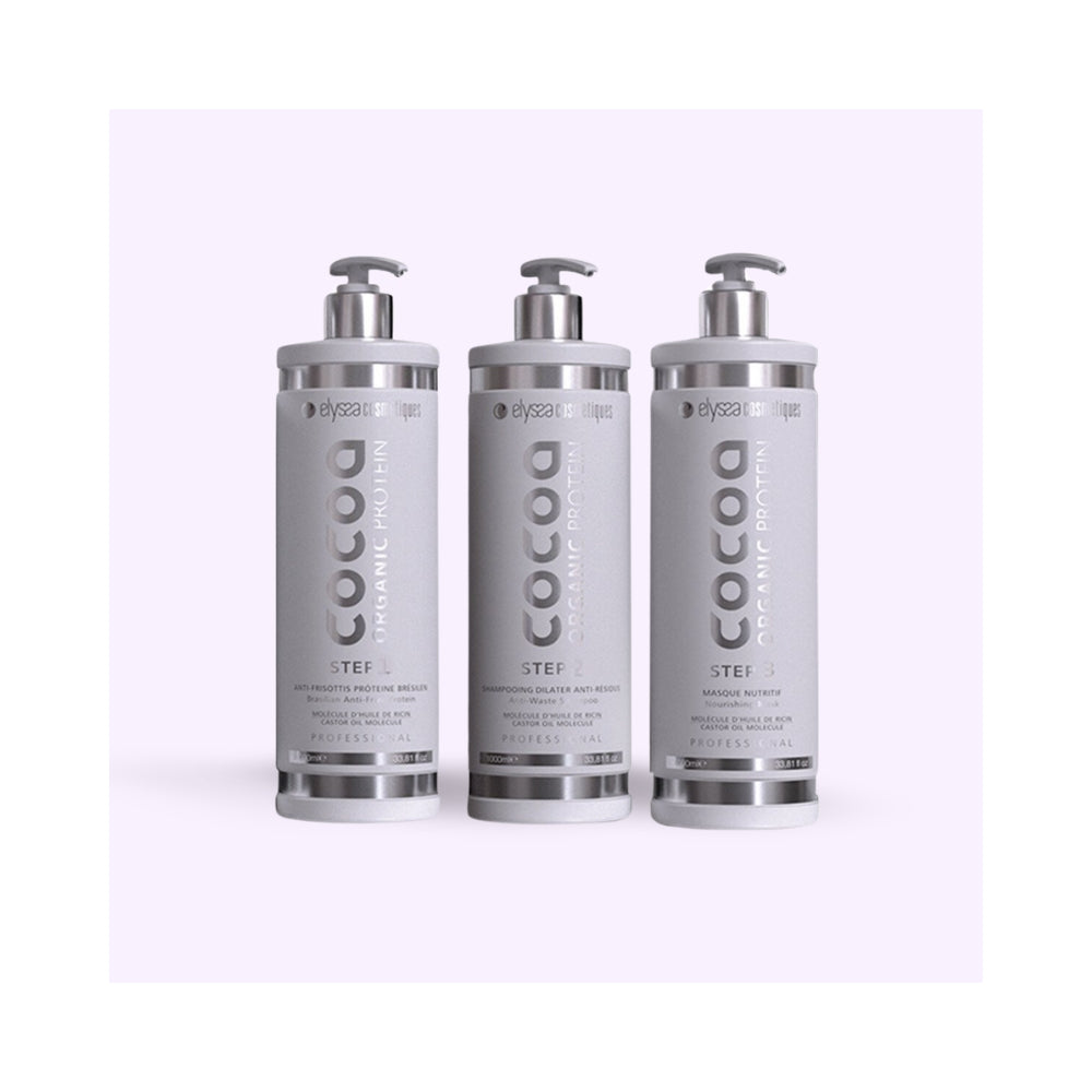 Elyssa Cosmetique | Cocoa Organic Protein | Kit lissage brésilien - 1L