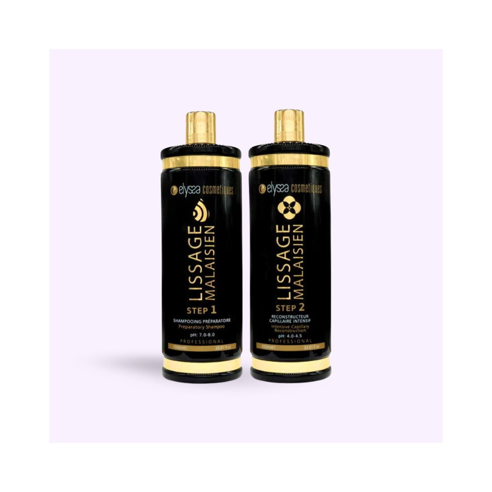 Elyssa Cosmetiques | Lissage Malaisien | Kit lissage - 2x1L