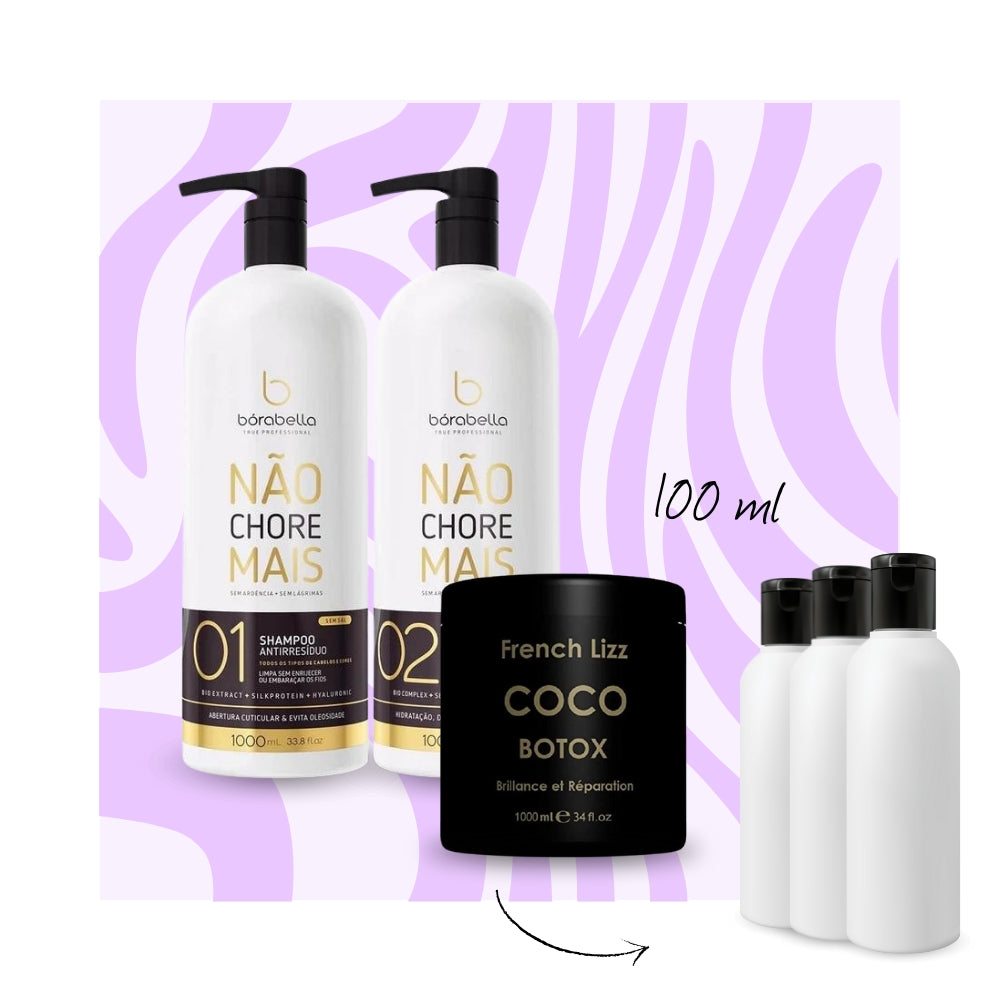 MINI KIT : Bōrabella Nao Chore Mais & French Lizz Coco | Lissage brésilien + Botox