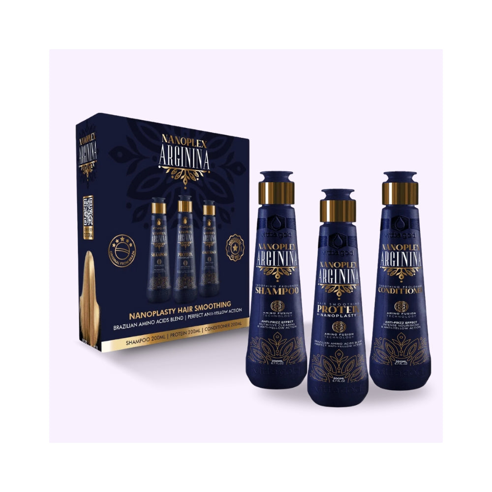 Vitta Gold | Nanoplex Arginina™ | Kit Lissage Protéine - 3x200ml