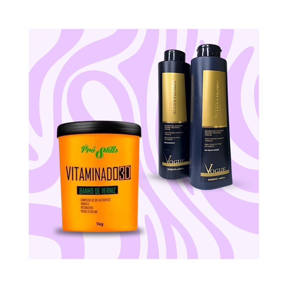 Mix&Liss | Vogue Orgahnlux & Pro Stills Vitaminado 3D | Lissage brésilien + Botox