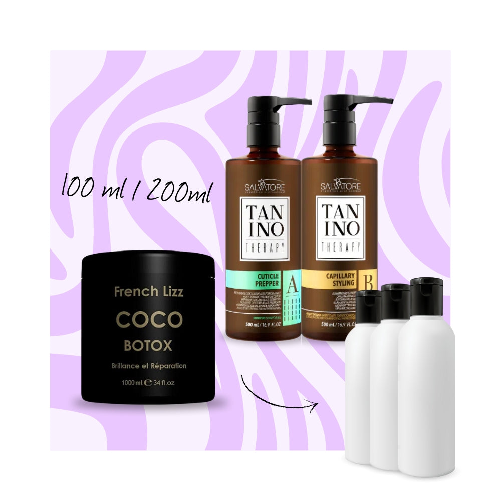 MINI KIT : Salvatore Tanino Therapy & French Lizz B.TOX | Lissage Au Tanin + Botox