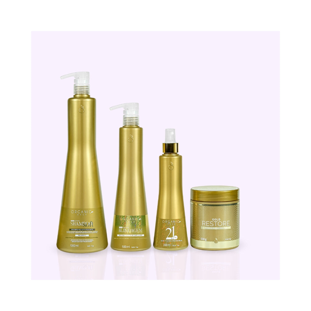 Organic Gold | Blindagem Diamond | Coffret Reconstructeur Capillaire