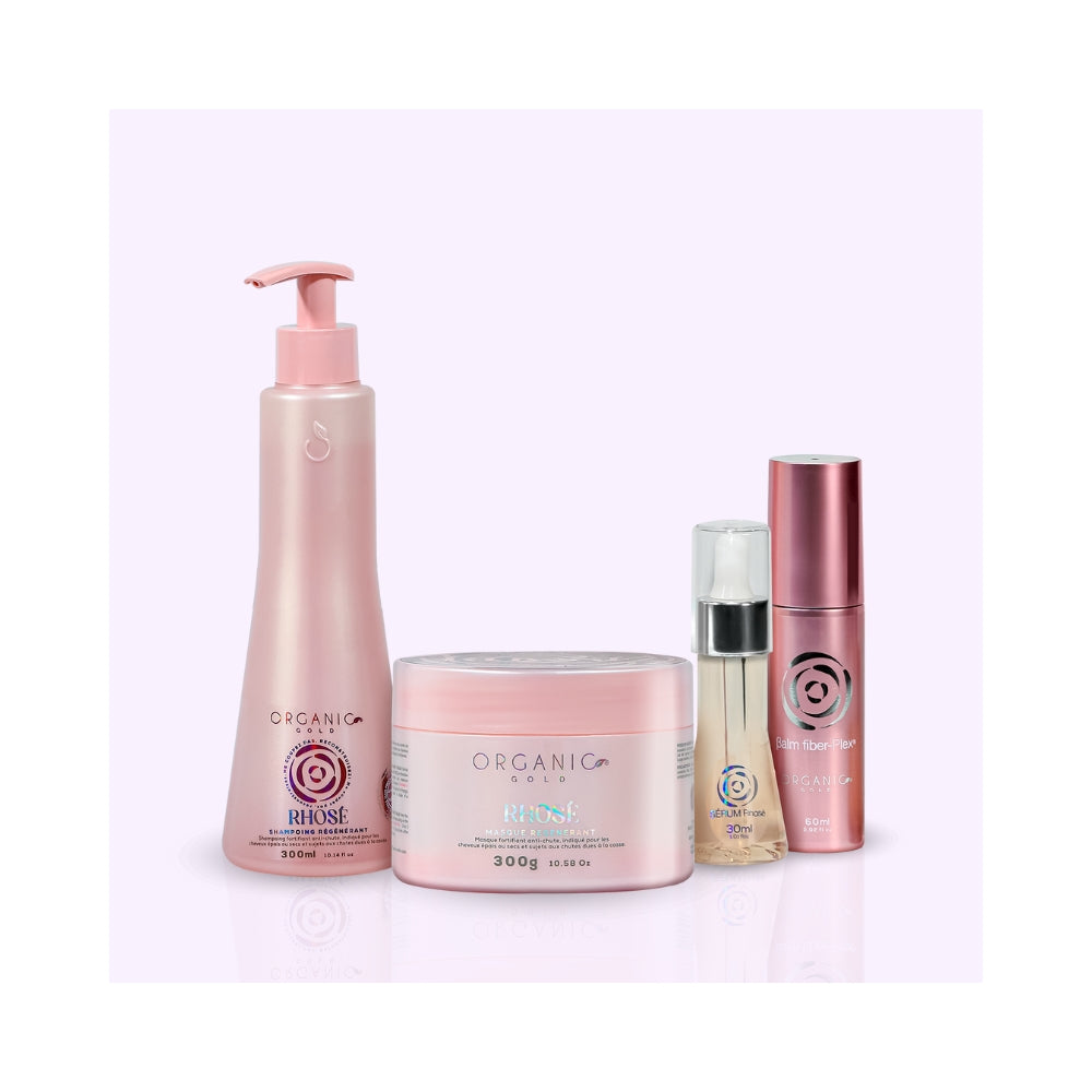 Organic Gold | Rhosé | Coffret Régénérant Capillaire