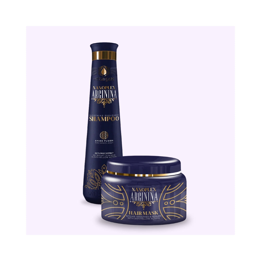 Vitta Gold | Nanoplex Arginina™ | Kit Shampoing & Masque