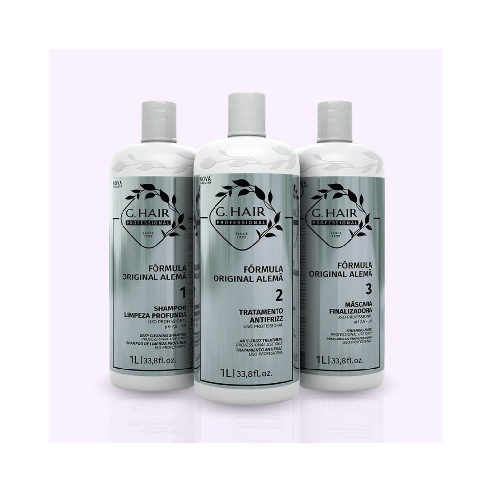 G-HAIR | Formula Original Alema | Kit lissage brésilien - 3x1L