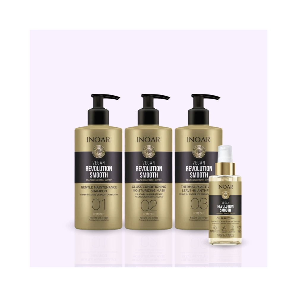 Inoar | Vegan Revolution Smooth | Routine entretient - 3x350ml + 100ml