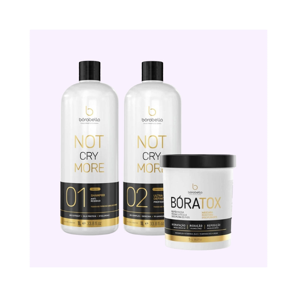 Bōrabella | Nao Chore Mais | Kit lissage brésilien + Botox - 1Lx2+1kg