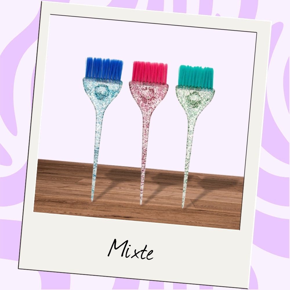 Accessoire | Pinceaux de coloration pailletés (coloris au choix x3)