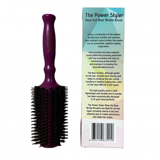 The Power Styler Daroko | Brosse ronde violette | Grande