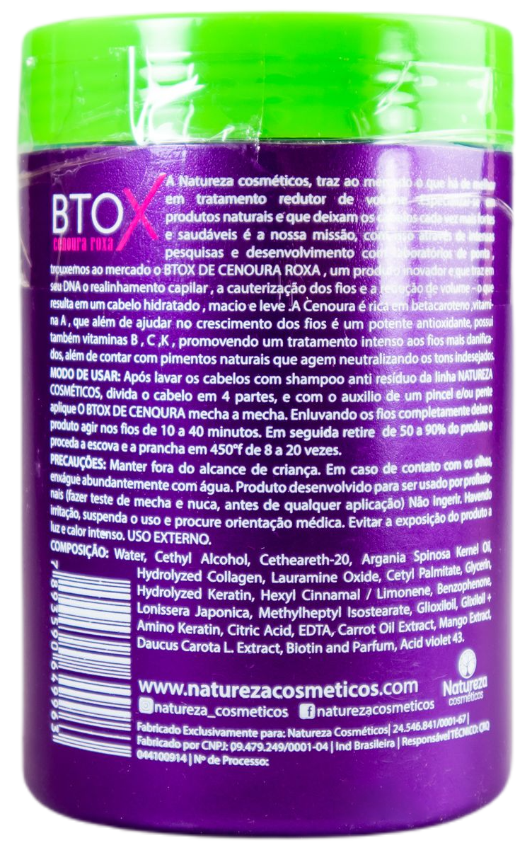 Natureza | BTOX Carotte Violette | Botox - 1kg