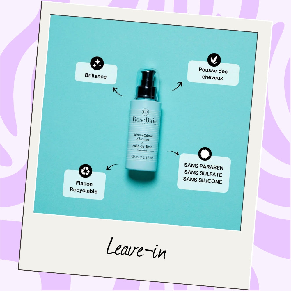 RoseBaie | Kératine x Huile de Ricin | Trio shampoing, masque & sérum