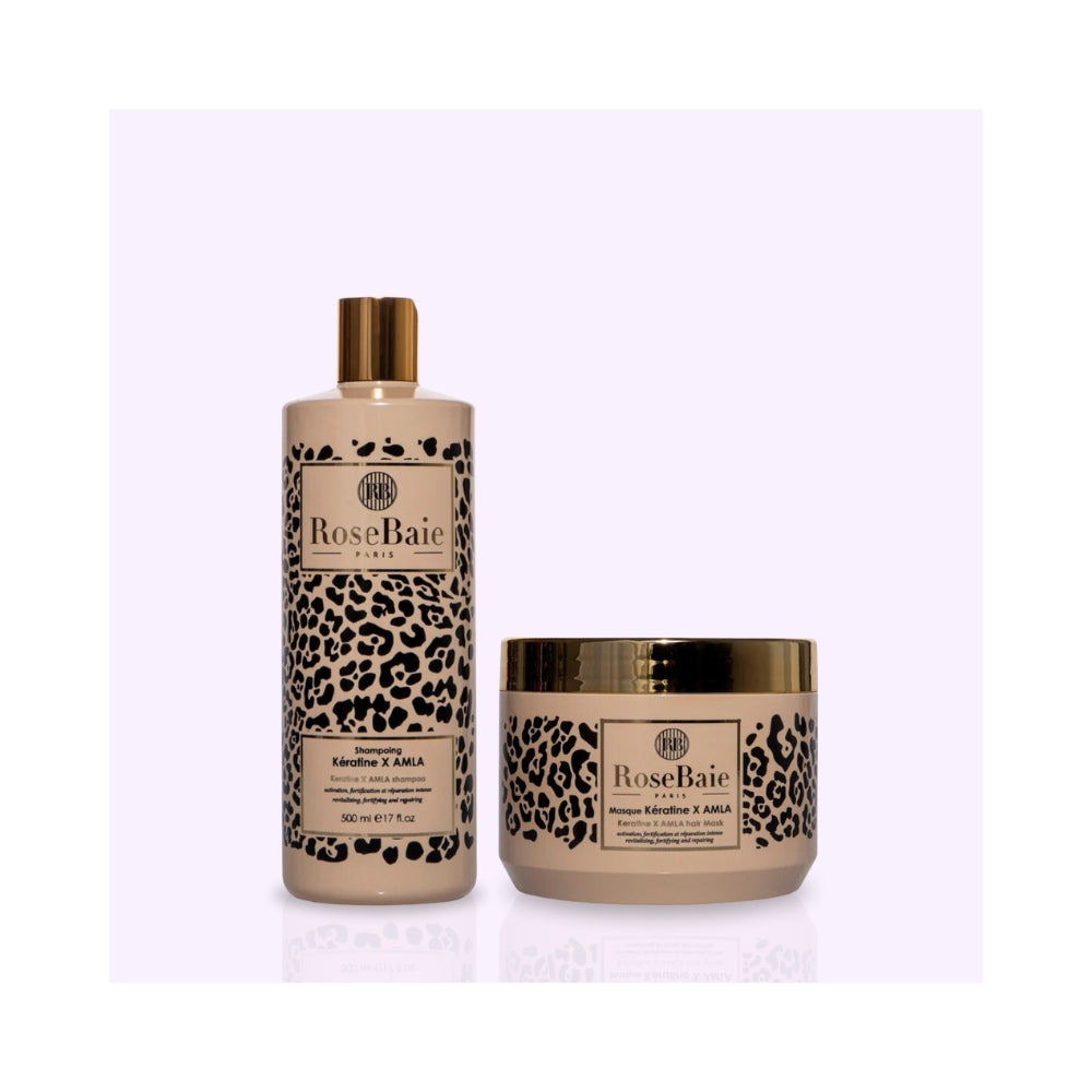 RoseBaie | Kératine x Amla | Duo shampoing & masque
